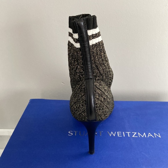 Stuart Weitzman Gold Sock Bootie - Picture 3 of 5